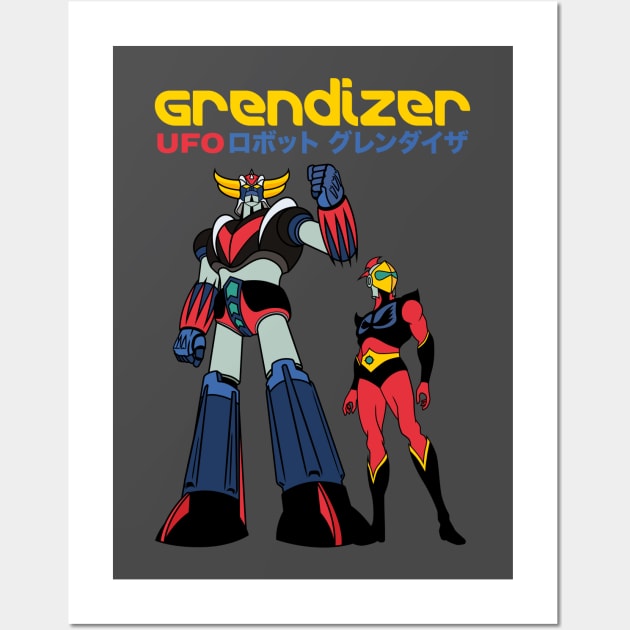 Grendizer - ufo robot Wall Art by redwane